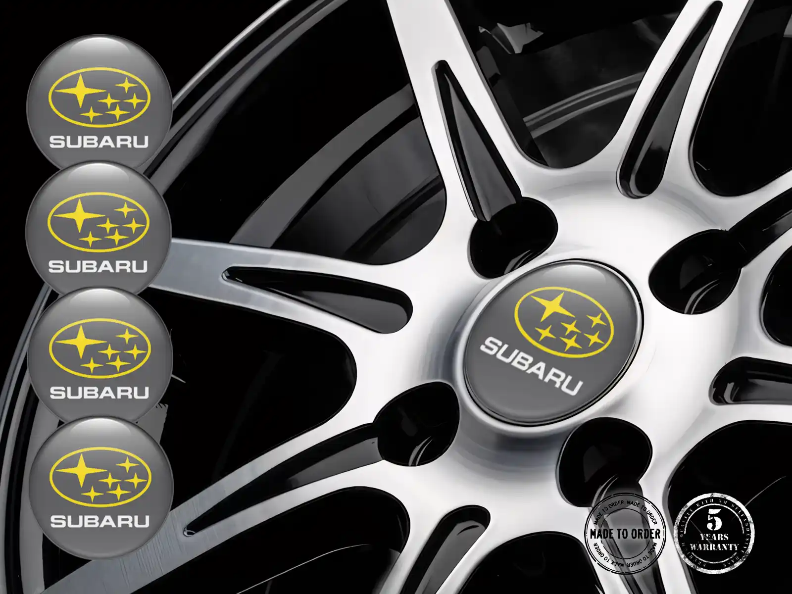 Subaru Édition Autocollants Roue Style Silicone de Luxe